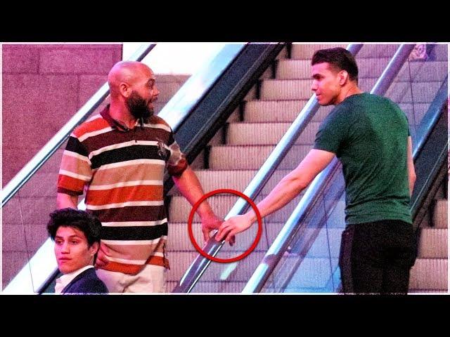 Touching Hands On Escalator Prank | Part 5: Girl vs Guy