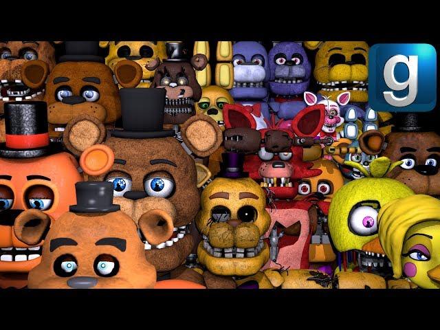 Gmod FNAF | Spawning As Many Ragdolls As I Possible Can