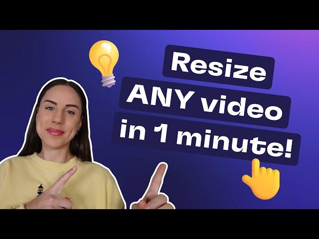 How to resize a video in 1 minute