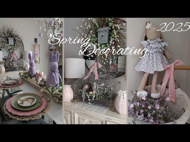 NEW 2025 SPRING DECORATE WITH ME SPRING DINING ROOM SIMPLE SPRING DECORATING INSPIRATION