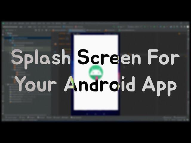 Create a splash screen in Android Studio (Proper way) - Without extra Activity!