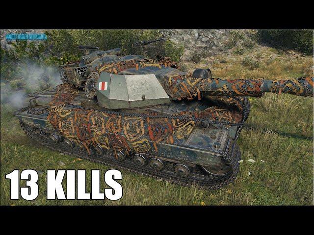 13 фрагов на коне  World of Tanks Super Conqueror лучший бой