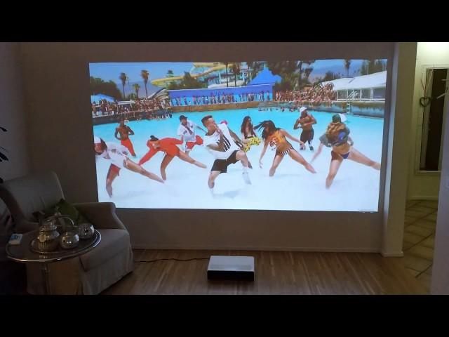 First run  Xiaomi Mi Ultra Short 5000 ANSI Lumens Laser Projector