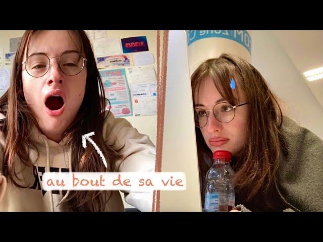 j'ai filmé ma semaine de PARTIELS (au secours)