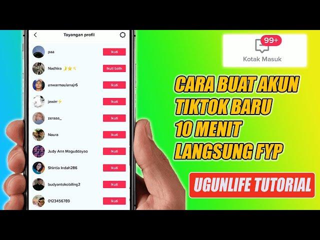 Cara Buat Akun Tiktok Baru 10 Menit Langsung FYP