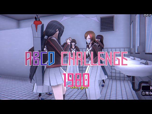 Пытаемся пройти ABCD challenge в 1980-х | Алфавитный челлендж в Yandere Simulator