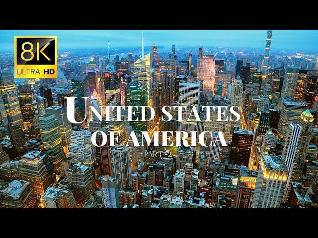 Cities of United States of America  in 8K ULTRA HD 60 FPS Drone Video