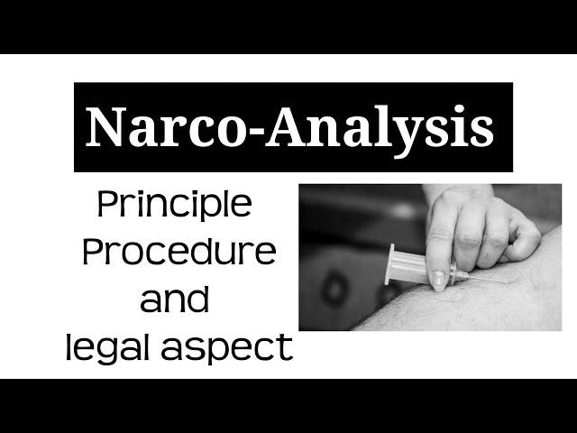 Narco-Analysis | criminal profiling | Forensic science ugc net