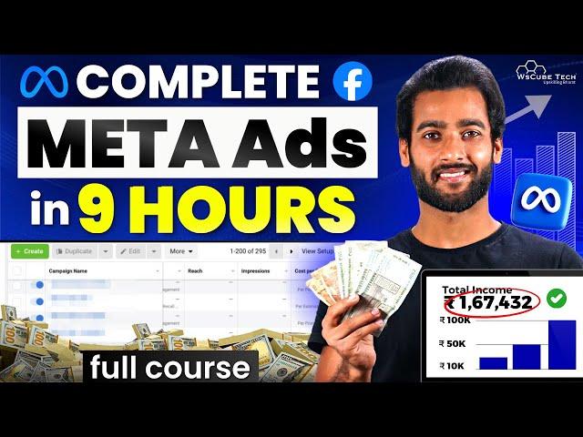 Facebook Ads/Meta Ads Full Course for Beginners (9 HOURS) | Learn FB Ads in 2024