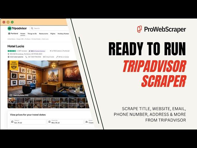 Ready To Run Tripadvisor Scraper