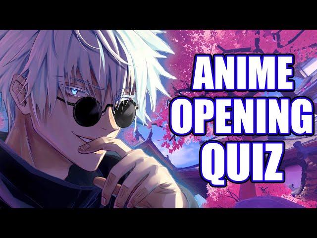 GUESS THE ANIME OPENING QUIZ | 30 EASY ANIME OPENINGS