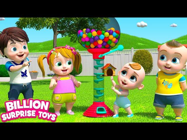 Chiya is here with a huge gumball machine! Educational Funny Show for Kids