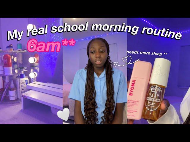 MY REAL 6AM SCHOOL MORNING ROUTINE 2024