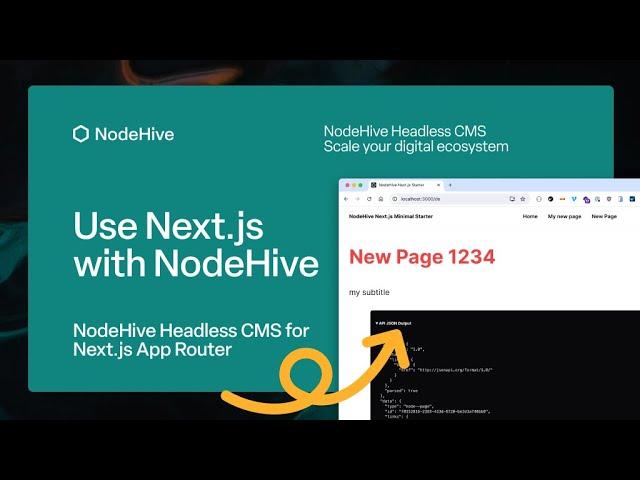 Use Next.js with Drupal/NodeHive Headless CMS