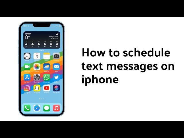 How To Schedule Text Messages On Iphone