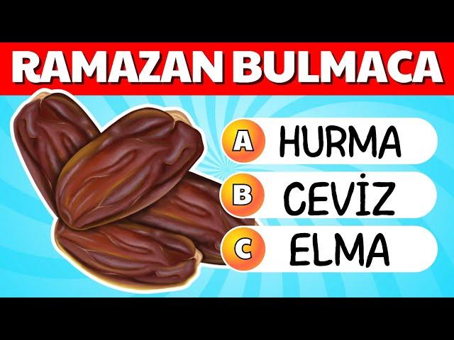 Ramazan BulmacaRamazan Bilgini Test Et - Ramazan Testi