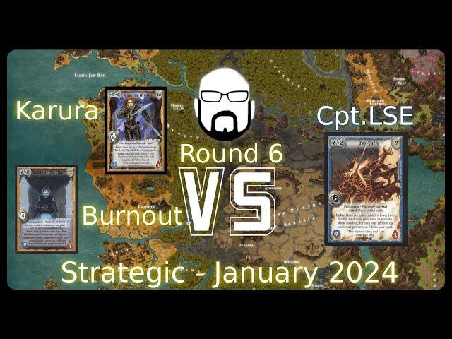 Warlord Strategic - 6 Round -  Karura & Burnout vs Cpt.LSE | Warlord: Saga of the Storm