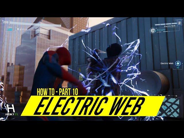 SPIDER MAN HOW TO Use ELECTRIC WEB (PS4) | Gadgets Tutorial | PART 10
