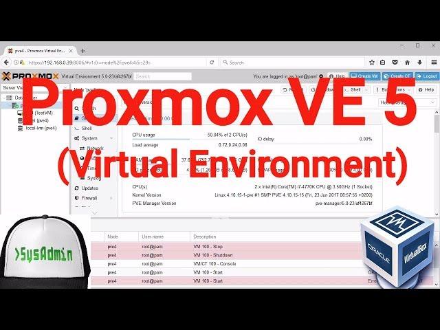 Proxmox VE 5.0 (Virtual Environment) Installation + Overview on Oracle VirtualBox [2017]