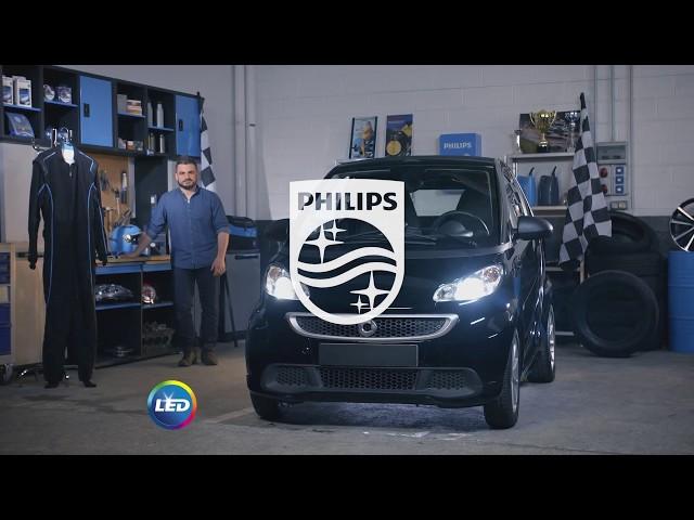 Увеличиваем яркость фар автомобиля Smart fortwo при помощи ламп Philips X-tremeUltinon LED H7.