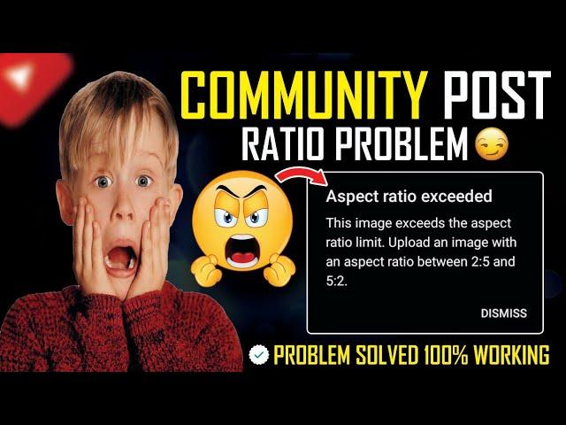 How to Fix community GIF post ratio problem | aspect ratio exceeded | 2:5 and 5:2 ratio problem