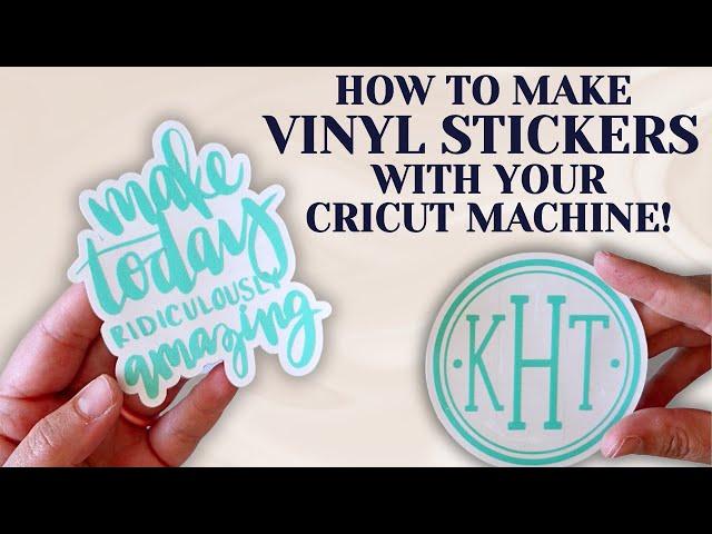 How to make a vinyl sticker decal to sell!: Making Money with Your Cricut Cutting Machine