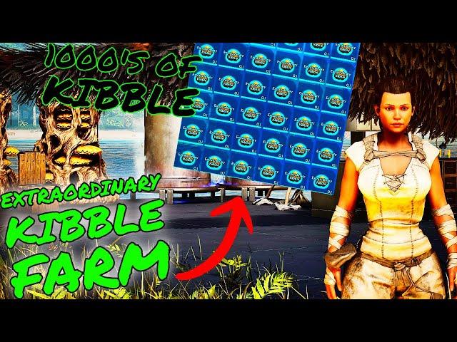 How To Make an EXTRAORDINARY Kibble Farm In Ark Survival Ascended!!!