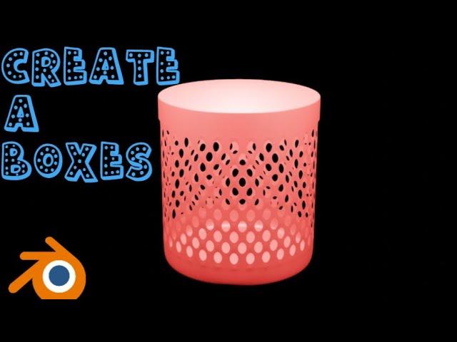 How to Create Storage Box in Blender : Blender Tutorial 3.6