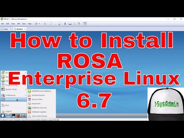 How to Install ROSA Enterprise Linux Server 6.7 + Review + VMware Tools on VMware Workstation [HD]