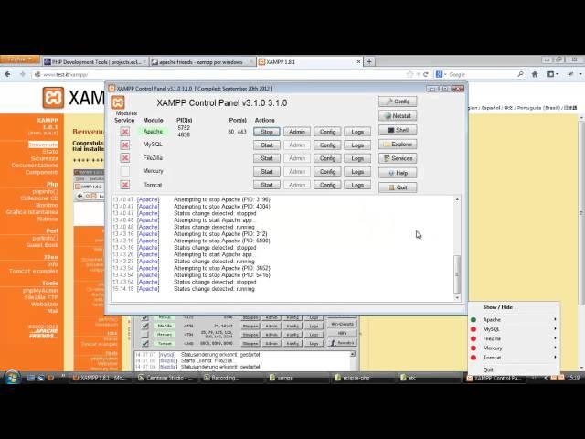 Tutorial italiano ita [1] - web server Apache / MySQL / PHP con XAMPP su Windows