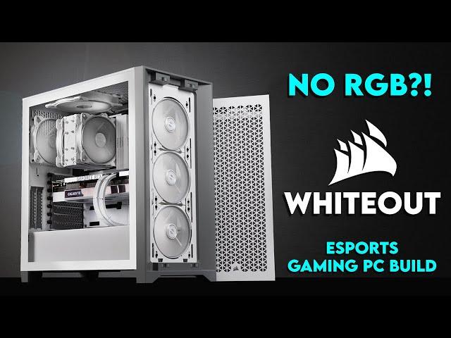 The Cleanest eSports Gaming PC?! | ALL WHITE Corsair 4000D Build | Arctic Freezer 34 DUO | AMD NZXT