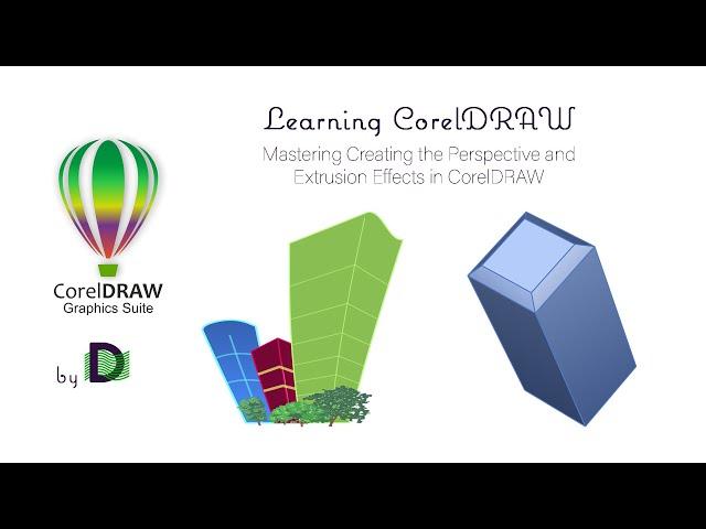 Mastering Creating the Perspective & Extrusion Effects in CorelDRAW- #perspective, #extrude, #effect