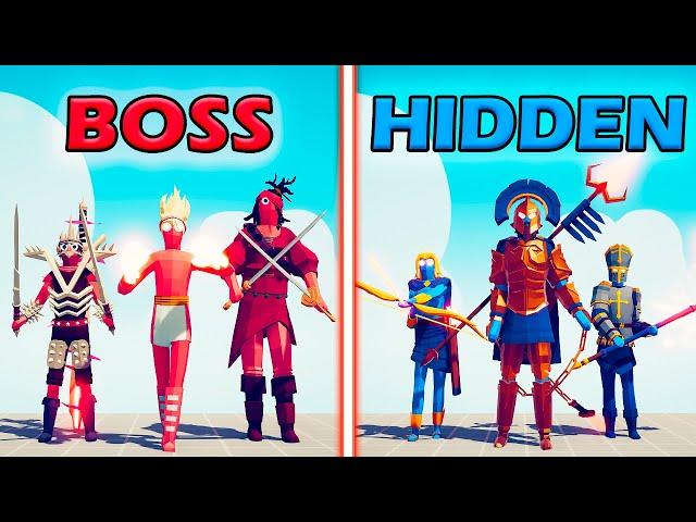 BOSS UNITS TEAM vs OLD HIDDEN UNITS - Totally Accurate Battle Simulator | TABS