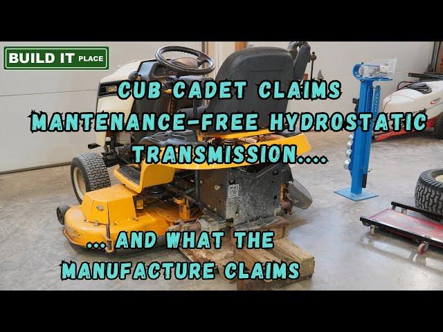 Hydrostatic Transaxle Service on a Cub Cadet Garden Tractor