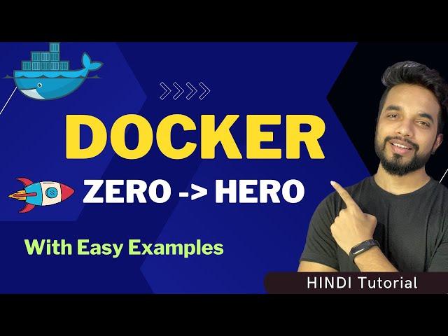 Docker Course For Beginners 2024: Basic to Advance Tutorial  [HINDI] | MPrashant