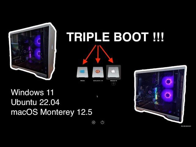 Perfect Triple Boot Hackintosh PC ! Running macOS, Ubuntu and Windows!