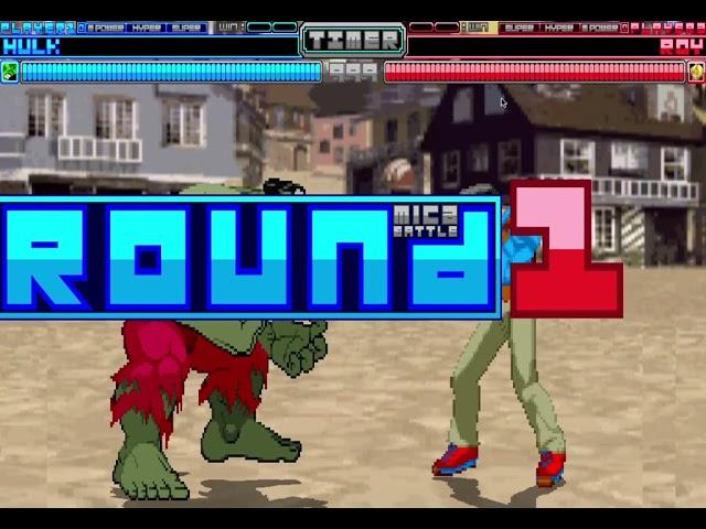 Capcom Vs SNK Arranged MUGEN Gameplay - Hulk Free Battle Showcase