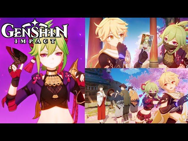 【Genshin Impact】Kuki Shinobu Hangout Event - Full Story/All Endings - [JP Dub - ENG Sub]