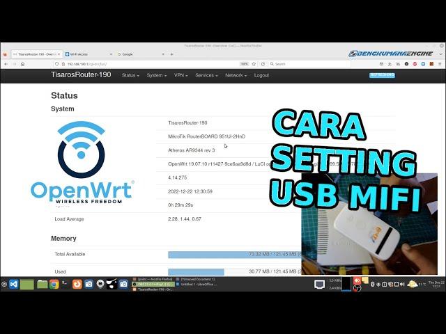 Openwrt -  Cara Setting  MIFI MF90 USB Tethering menjadi WAN