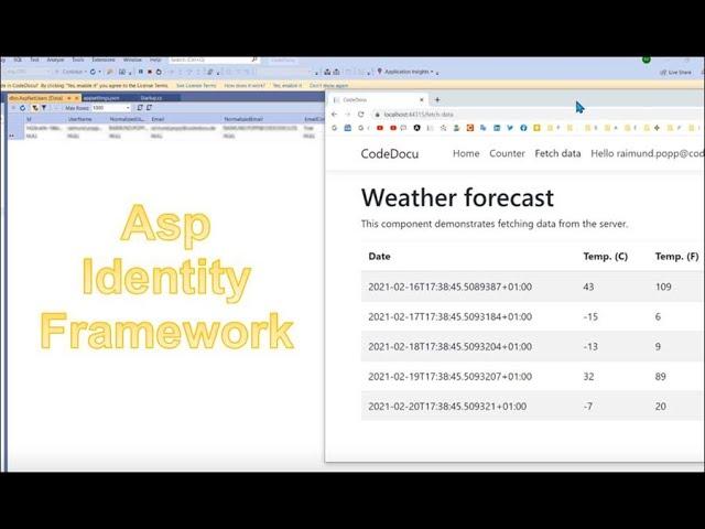  Add User Identity Framework to Database on Asp Core with React and Angular