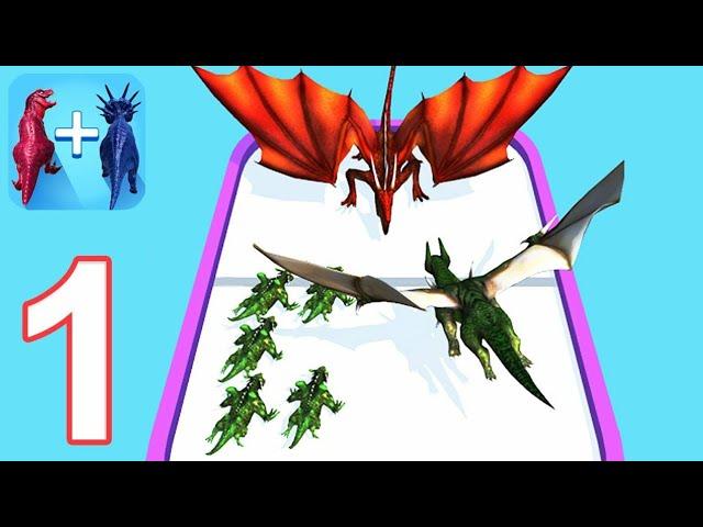 Merge Master - Dinosaur Fusion - Walkthrough Gameplay Part 1 - INTRO (iOS Android)!