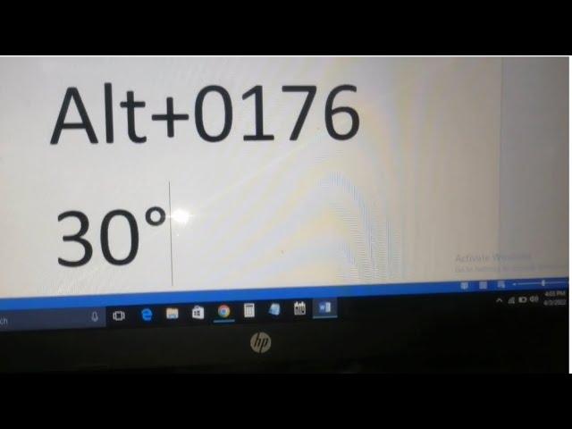 how to type degree symbol in laptop !! laptop me degree ka symbol kaise type kare