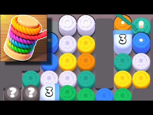 Thread Jam Untangle 3D Ropes Level 31-35 Walkthrough Gameplay Android,iOS