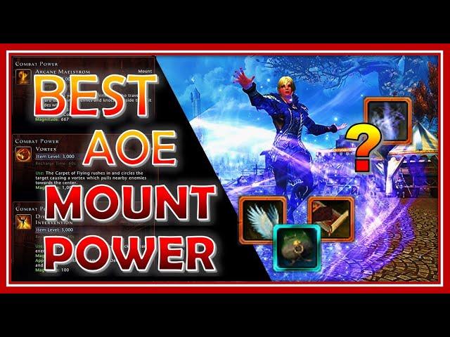 BEST AOE Damage Mount Combat Power! Arcane Whirlwind? [OUTDATED w/ Pegasus] - Neverwinter 2021