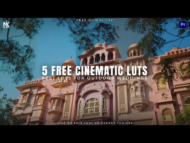 5 FREE Cinematic LUT's for Wedding Outdoor Videos | Wedding LUTs for Premiere Pro | Nik Edits