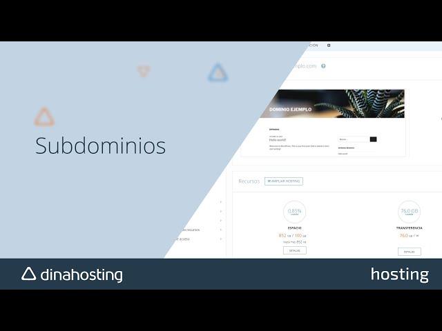 Ayuda dinahosting | ¿Qué es un subdominio y cómo crear uno?