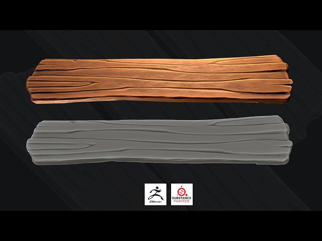 Zbrush, Substance Painter - Stylized Plank