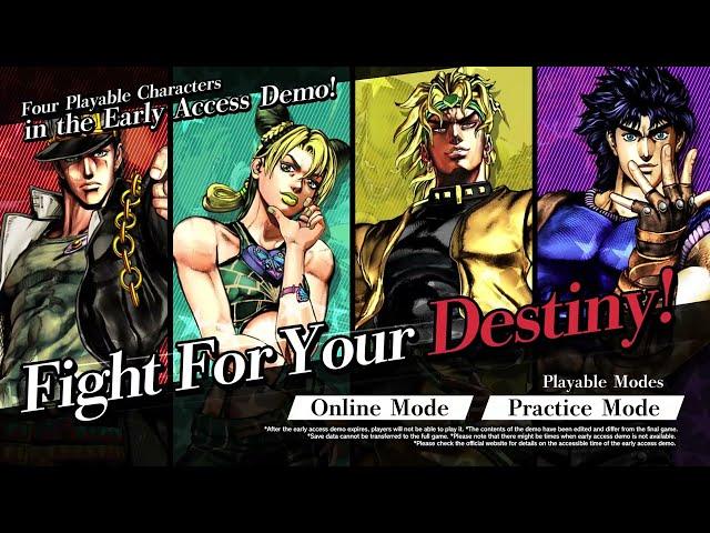 JoJo's Bizarre Adventure: All-Star Battle R - Early Access Demo