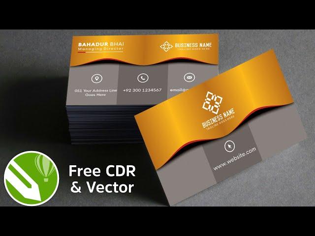 How to Make Beautiful Business Card Design In Corel Draw - Corel Draw Tutorials For Beginners