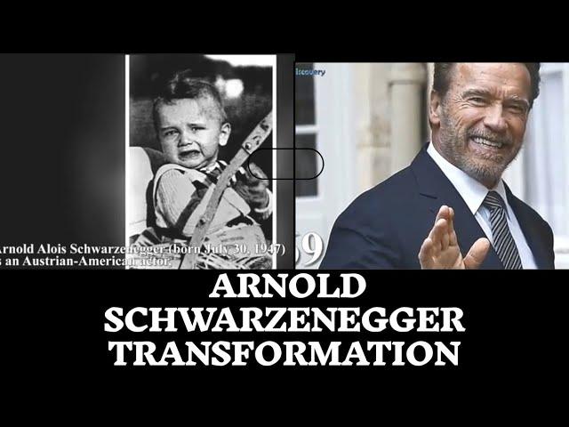 Arnold Schwarzenegger transformation. (1 to 70) years. Motivational video.